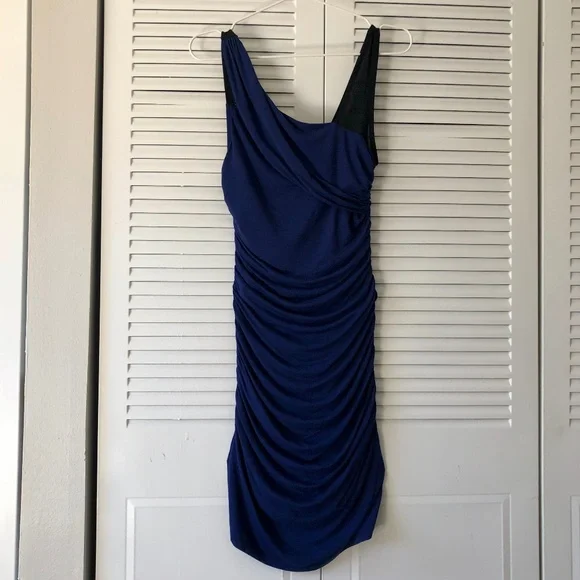 dress short sleeve knee length Short Sleeve Buttoned Knee Length Dress | Navy main image 0